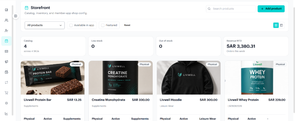 Livwell Storefront view