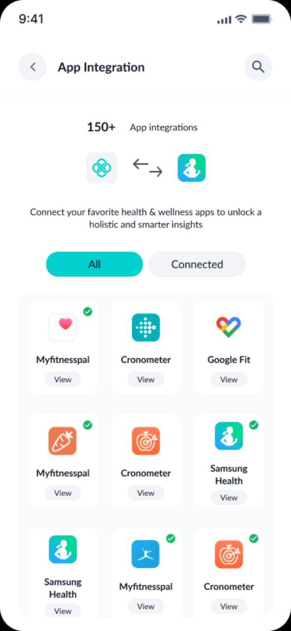 Updates app screen