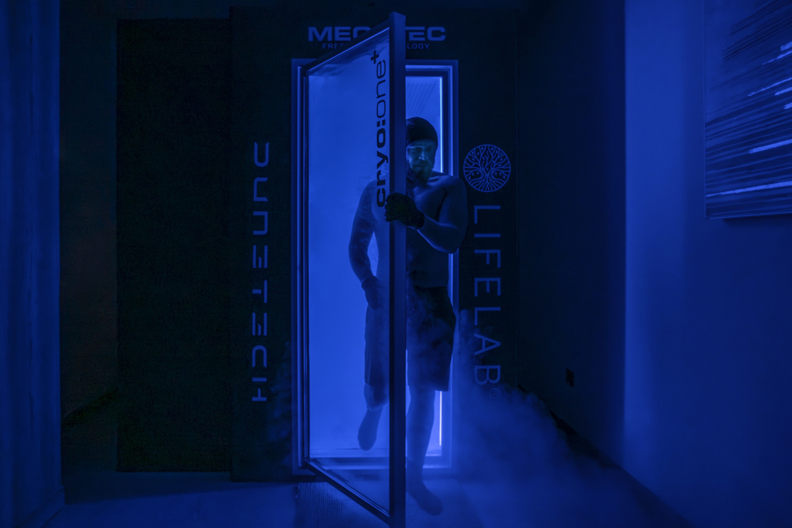 Cryotherapy chamber at LifeLab